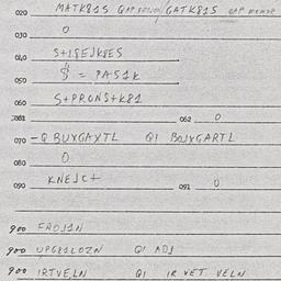 Eastern questionnaire, answ...