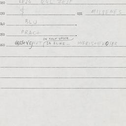 Eastern questionnaire, answ...