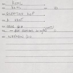 Eastern questionnaire, answ...