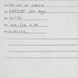 Eastern questionnaire, answ...