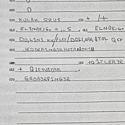 Eastern questionnaire, answ...