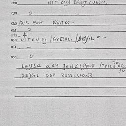 Eastern questionnaire, answ...