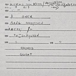 Eastern questionnaire, answ...