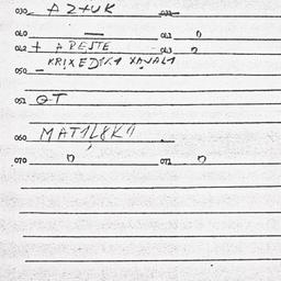 Eastern questionnaire, answ...