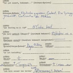 Western questionnaire, answ...