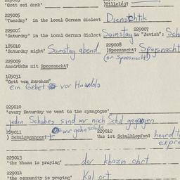 Western questionnaire, answ...