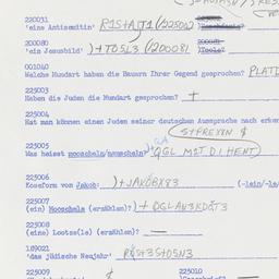 Western questionnaire, answ...