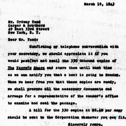 Letter from Florence Anders...