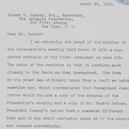 Board Meeting, 3/16/1939