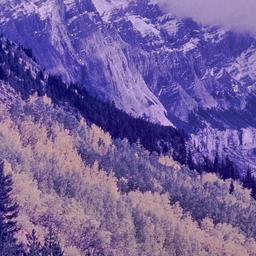 Mountain slopes.