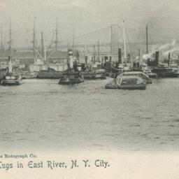 Tugs in East River, N.Y. City.