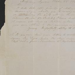 [Letter, 1842 October 3, Mo...