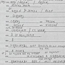 Eastern questionnaire, answ...