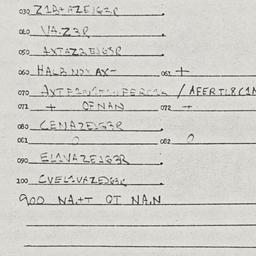 Eastern questionnaire, answ...