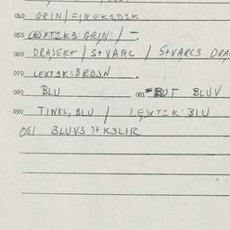 Eastern questionnaire, answ...