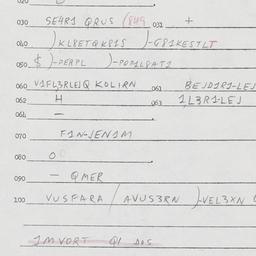 Eastern questionnaire, answ...
