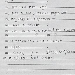 Eastern questionnaire, answ...