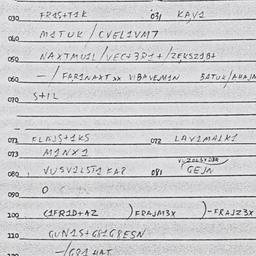 Eastern questionnaire, answ...