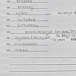 Eastern questionnaire, answ...