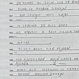 Eastern questionnaire, answ...