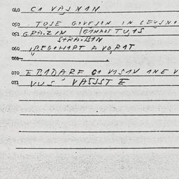 Eastern questionnaire, answ...
