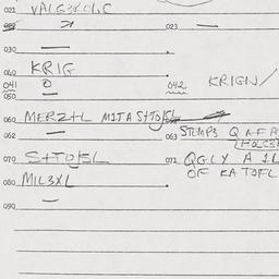 Eastern questionnaire, answ...