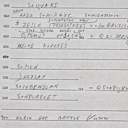 Eastern questionnaire, answ...