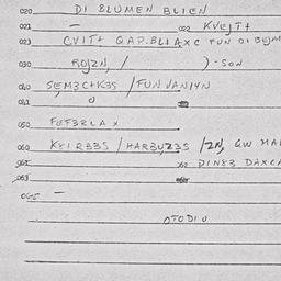 Eastern questionnaire, answ...