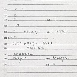 Eastern questionnaire, answ...