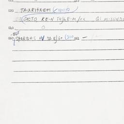 Eastern questionnaire, answ...