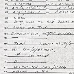 Eastern questionnaire, answ...