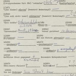 Western questionnaire, answ...