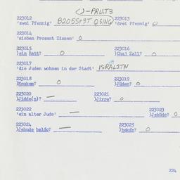 Western questionnaire, answ...