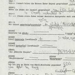 Western questionnaire, answ...