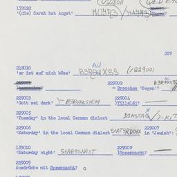 Western questionnaire, answ...