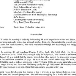 Minutes, 2011-03-07. Religi...