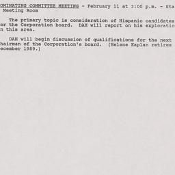 Nominating Committee