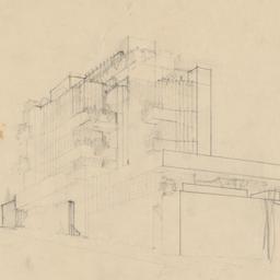 Exterior sketch view from b...