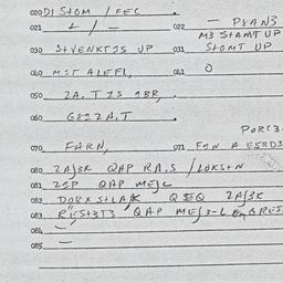 Eastern questionnaire, answ...