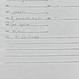 Eastern questionnaire, answ...