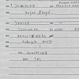Eastern questionnaire, answ...
