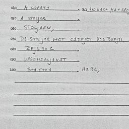 Eastern questionnaire, answ...