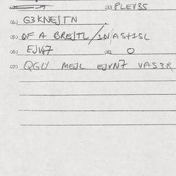 Eastern questionnaire, answ...