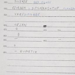 Eastern questionnaire, answ...