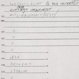 Eastern questionnaire, answ...