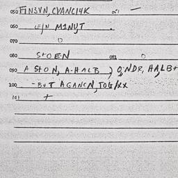 Eastern questionnaire, answ...
