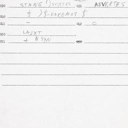 Eastern questionnaire, answ...
