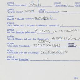 Western questionnaire, answ...