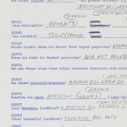 Western questionnaire, answ...