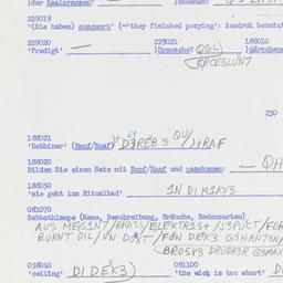 Western questionnaire, answ...